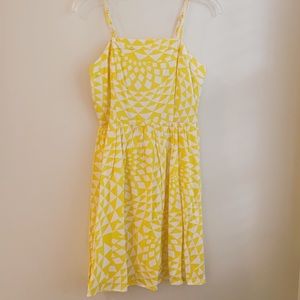 Yellow Patterned Sun Dress NWOT